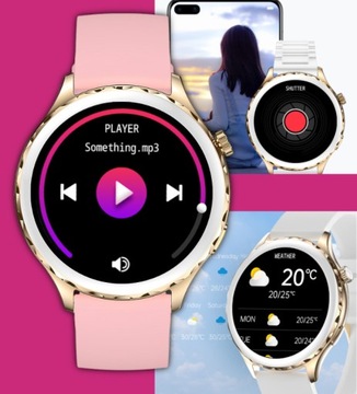 Zegarek damski SMARTWATCH RUBICON ROZMOWY PULS SMS