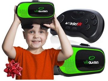 Детские виртуальные очки VR для подарка + BT пульт дистанционного управления