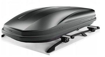 HAKR MAGIC 370 Litrów GRAFITOWY MAT box dachowy bagażnik autobox 175x85x41