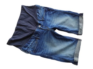 H&M MAMA___JEANSOWE CIĄŻOWE SPODENKI 38