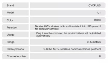 Антенна USB ANT+ Stick для Zwift Tacx Wahoo Elite