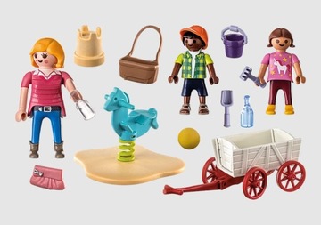 PLAYMOBIL 71258 СТАРТОВЫЙ ПАКЕТ НЯНИ С КОЛЯСКОЙ