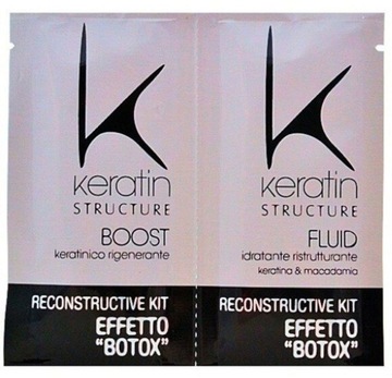 KERATIN STRUCTURE EDELSTEIN Saszetki do włosów zestaw FLUID 2x12ml