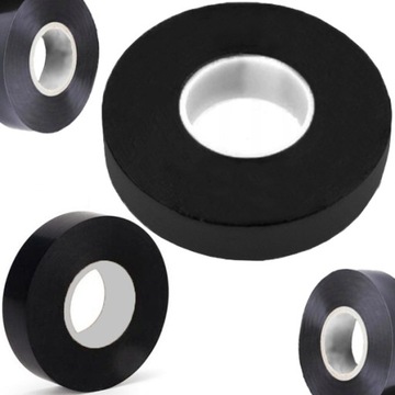 MOCNA TAŚMA IZOLACYJNA WODOODPORNA CZARNA 19mm 50m DŁUGA DUCT TAPE KLEJĄCA
