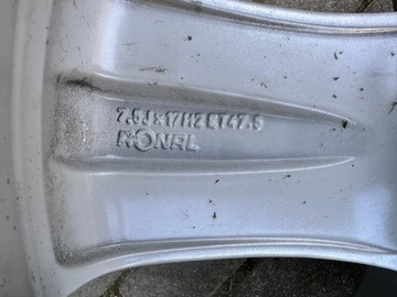 4× DISK HLINÍK MERCEDES-BENZ OE A2044015502 7.5" X 17" 5X112 ET 47,5