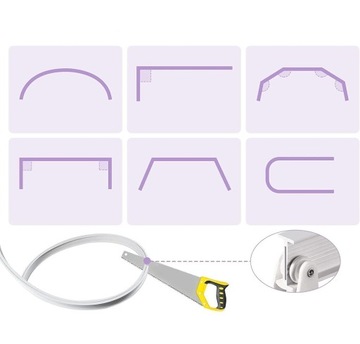 ПОТОЛОЧНЫЙ рейка для штор, 3 М, ГИБКАЯ рейка для штор, ДЛЯ ВАННОЙ КОМНАТЫ