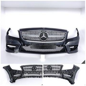 MERCEDES CLS C218 X218 AMG 10-14 ZDERZAK+GRILL+SLIZG ПЕРІД *SPRYSK/6XPDC* 