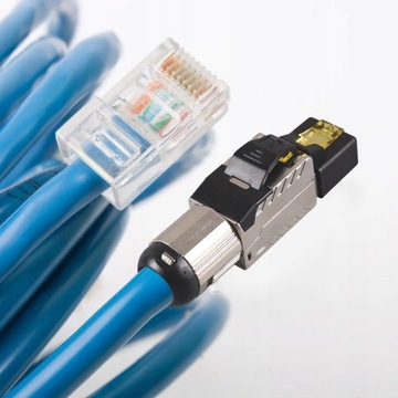 Модуль разъема Cat8, позолоченный