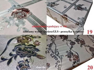 CERATA METALICZNA 3D OBRUS 280x140 15 WZORÓW