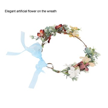 Гирлянда из искусственных цветов с повязкой на голову