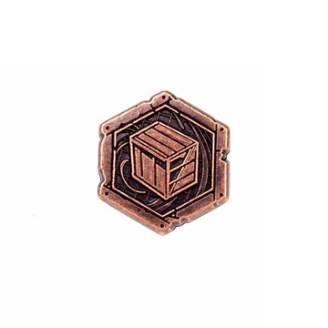 ZASOBY RESOURCES 1 METALOWA MONETA ZAMIENNIK DO ARKHAM HORROR 1 SZT