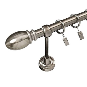 POJEDYNCZY karnisz 300 cm z cichymi żabkami 19 mm