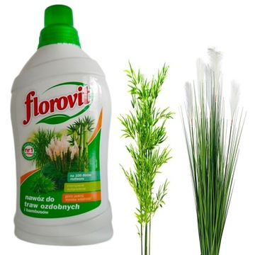 FLOROVIT NAWÓZ W PŁYNIE DO TRAW OZDOBNYCH I BAMBUSÓW BARDZO WYDAJNY 1KG