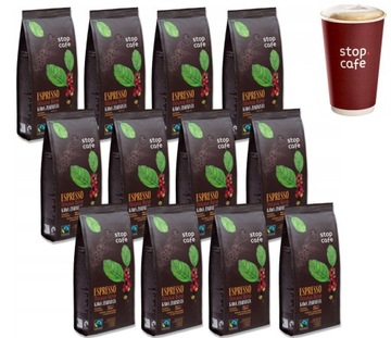 KARTON Kawa ziarnista ORLEN STOP CAFE ESPRESSO ORGINAL BLEND 12X250G = 3KG