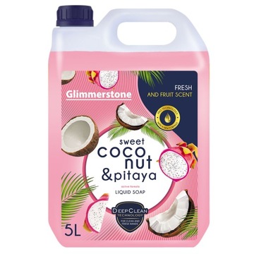 ЖИДКОЕ СЛИВОЧНОЕ МЫЛО ДЛЯ РУК СВЕЖИЙ КОКОС И ПИТИЯ 5л ПРОВЕРЕННОЕ КАЧЕСТВО