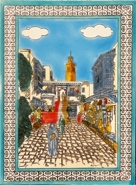 DEKORACYJNA KAFLA ARABSKA 25x33 @ MAROKO @ TUNEZJA