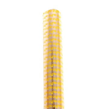 Folia Ozdobna W Gwiazdki Żólta 54x54 cm 50szt