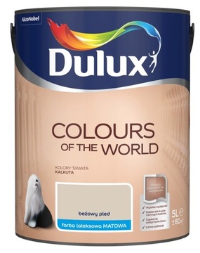 FARBA DULUX KOLORY ŚWIATA- beżowy pled, 5l