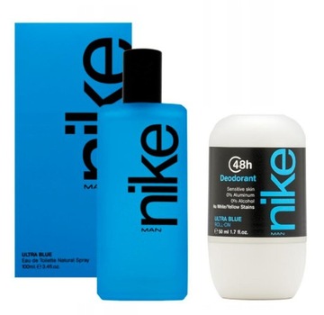 NIKE ULTRA BLUE MAN ZESTAW EDT 100ml+ROLL-ON 50ml