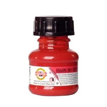 Tusz Koh-i-noor 0141700402LP02004 20 ml czerwony