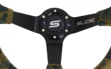 Спортивный раллийный руль 350 мм 80 мм Suede Camo
