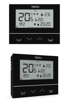 PRZEWODOWY REGULATOR TEMP STEROWNIK REGULATOR POKOJOWY SZKŁO TECH ST-292 V3