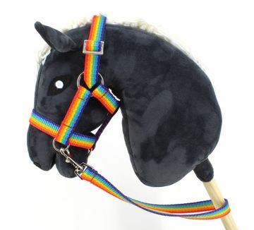 Мустанг Холтер Hobby Horse + поводья, размер (А3), радуга
