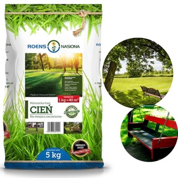 Trawa mieszanka traw Cień trawnik w cieniu mieszanka ozdobna ROENS 10kg
