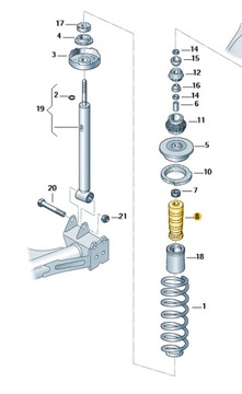 VW POLO ODBÓJ AMORTYZATORA