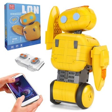 Robot Zabawka NA PILOTA z Klocków Zdalnie Sterowany Edukacyjny Aplikacja