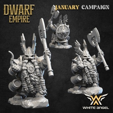 Master Beard Warrior - x1 Dwarf Empire