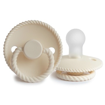 Smoczek FRIGG Rope silikonowy 0m+ Cream