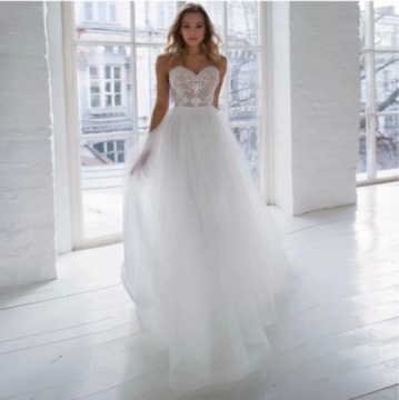 СВАДЕБНОЕ ПЛАТЬЕ ТРАПЕЦИЯ 44 XXL