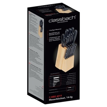 НАБОР КУХОННЫХ НОЖЕЙ ОСТРЫХ НОЖЕЙ БЛОК 14