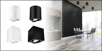 Накладной светильник LED GU10 с галогенной трубкой, РЕГУЛИРУЕМЫЙ