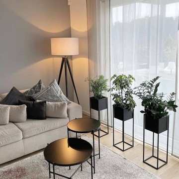 Металлический цветочный горшок LOFT Подставка для цветов с крышкой 70см