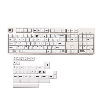 GMK Graffiti Keycap PBT Prosty biały wiśniowy kont