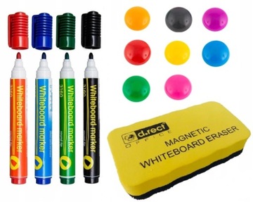 Белая магнитная доска для сухого стирания 60х45.