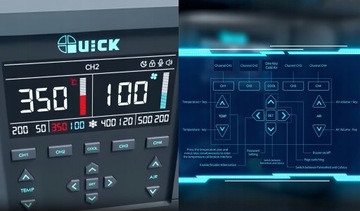 ПАЯЛЬНАЯ СТАНЦИЯ ГОРЯЧИМ ВОЗДУХОМ QUICK 861 PRO 1300 Вт С ФУНКЦИЕЙ AI ГОЛОСОВОЕ УПРАВЛЕНИЕ