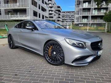 Mercedes Klasa S W222 Coupe AMG S 63 AMG 585KM 2015 MERCEDES-BENZ S63 AMG Coupe, V8 5,5l 585KM * 4X4 / 4Matic * Bogata wersja