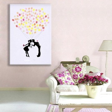 Большая гостевая книга с отпечатками пальцев/воздушным шариком