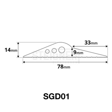 Порог гаражных ворот, уплотнитель СГД01, 4,5 м