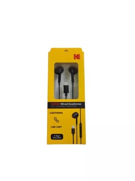 KODAK SŁUCHAWKI DOUSZNE LIGHTIG WIRED EARPHONES 210+ CZARNE