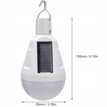 СВЕТОДИОДНАЯ ЛАМПА С СОЛНЕЧНОЙ ПАНЕЛЬЮ 12ВТ АВАРИЙНАЯ