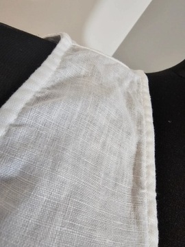 Kasbah bluzka lniana letnia biała maxi 100% len 48 50