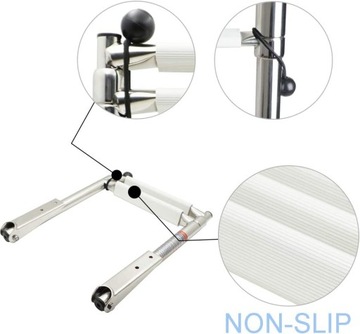 ЛЕСТНИЦА ТЕЛЕСКОПИЧЕСКАЯ ДЛЯ ЯХТЫ 3-СТУПЕНЧАТАЯ / Сталь A4