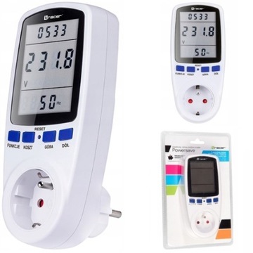 Ваттметр TRACER PowerSave Измеритель потребляемой мощности