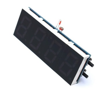 Часы с большими синими светодиодными цифрами, термометр, будильник, набор для самостоятельного изготовления.