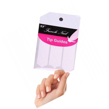 Paski do French Manicure 48 sztuk naklejki szablon