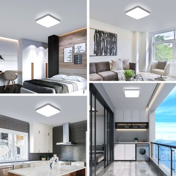 Потолочная лампа для ванной комнаты светодиодные белые современные 6500K IP44 36W